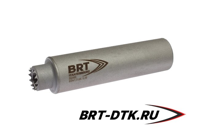 Реактивный ДТКП закрытого типа BRT Барс 2 газоразгруженный для АК-74/Сайга-МК, кал. 5,45/223 (170мм, резьба M24х1,5R, п/п 7,5мм, ⌀ 45мм)