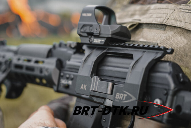 Быстросъёмный боковой кронштейн Picatinny/Weaver BRT на АК/Вепрь/Сайга
