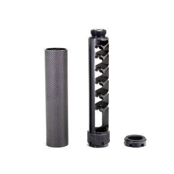 Реактивный ДТКП закрытого типа BRT Оса Карбон (200мм, резьба М16х1R,  кал.223Rem/5.45, ⌀ 40 мм)