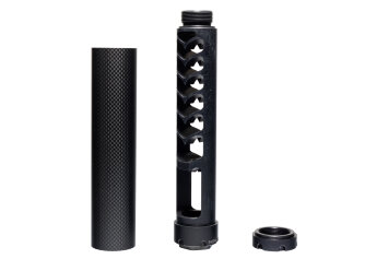 Реактивный ДТКП закрытого типа BRT Шершень Карбон (230мм, резьба М14х1L,  кал.7,62/308, ⌀ 45 мм)