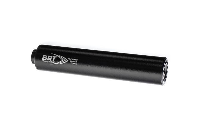 ДТК закрытого типа BRT с газосбросом для Browning, кал .30 (220 мм, резьба 9/16"-24 UNEF, п/п 10мм, ⌀ 50мм)