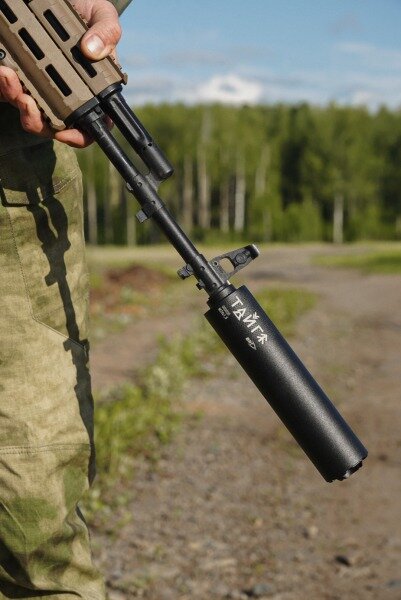 Реактивный ДТКП закрытого типа BRT Тайга 7 для Franchi Horizon 308/30-06, кал. 7,62 (210мм, резьба М14х1, п/п 9,5мм, ⌀45мм)