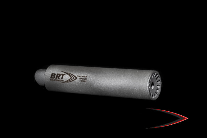 Газоразгруженный ДТК BRT Барс для АК-12/Сайга TR-3, кал. 5,45/223 (190мм, резьба байонет, п/п 7,5мм, ⌀ 45мм)