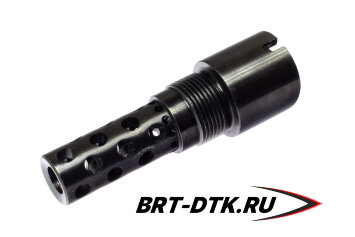 Реактивный ДТК BRT Dual Brake T24 для АК-12/Сайга-TR (92 мм, наружная резьба 24х1,5R, внутренняя байонет)