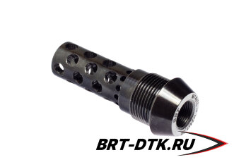 Реактивный ДТК BRT Dual Brake T24 для Вепрь (62мм, внутренняя резьба M14x1L, наружная резьба 24х1,5R)