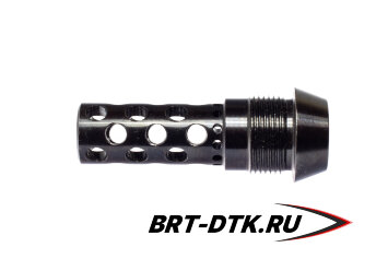 Реактивный ДТК BRT Dual Brake T24 для Вепрь (62мм, внутренняя резьба M14x1L, наружная резьба 24х1,5R)